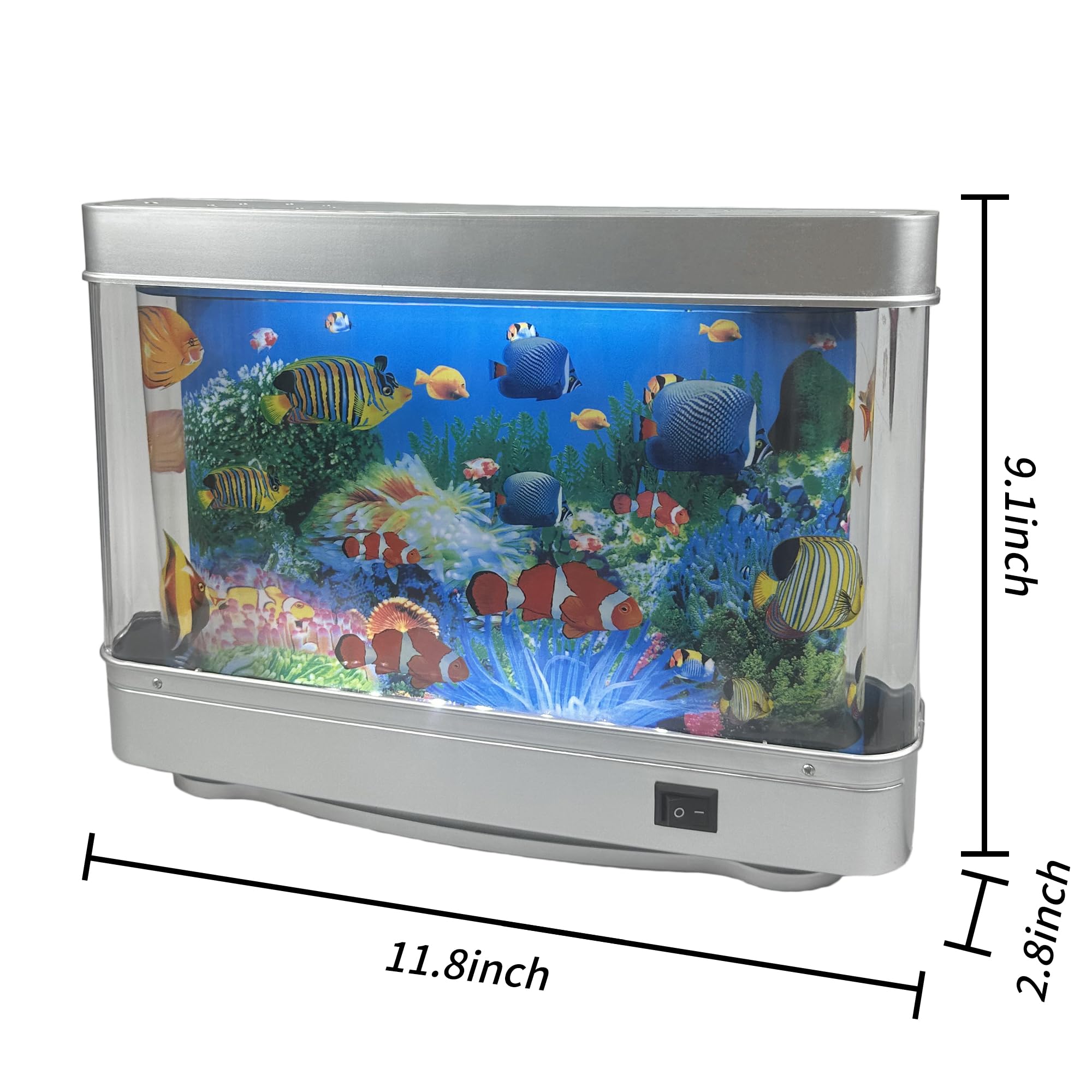 Amazon.co.jp: Tokenkuko フェイクフィッシュタンク ミニ水族館、人工